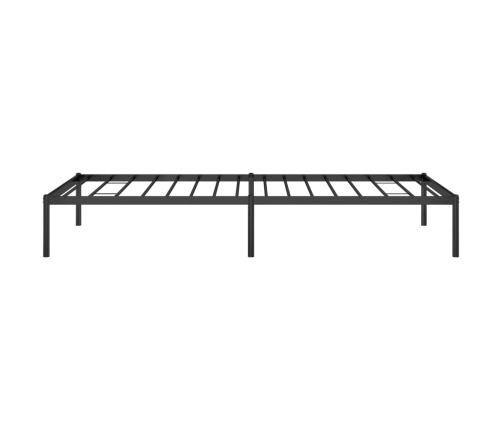 Estructura de cama sin colchón metal negro 90x200 cm