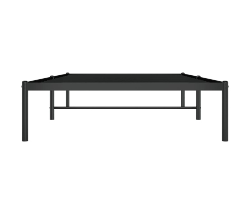 Estructura de cama sin colchón metal negro 100x200 cm