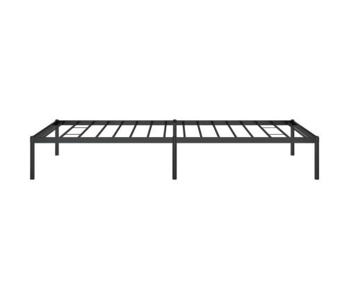 Estructura de cama sin colchón metal negro 100x200 cm