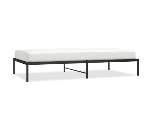 Estructura de cama sin colchón metal negro 107x203 cm