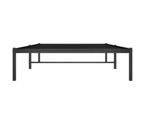 Estructura de cama sin colchón metal negro 107x203 cm