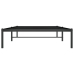 Estructura de cama sin colchón metal negro 107x203 cm