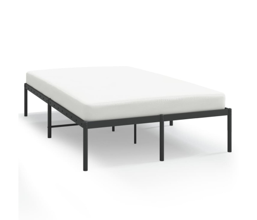 vidaXL Estructura de cama de metal negro 120x190 cm