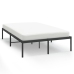 vidaXL Estructura de cama de metal negro 120x190 cm