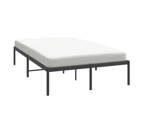 vidaXL Estructura de cama de metal negro 120x190 cm