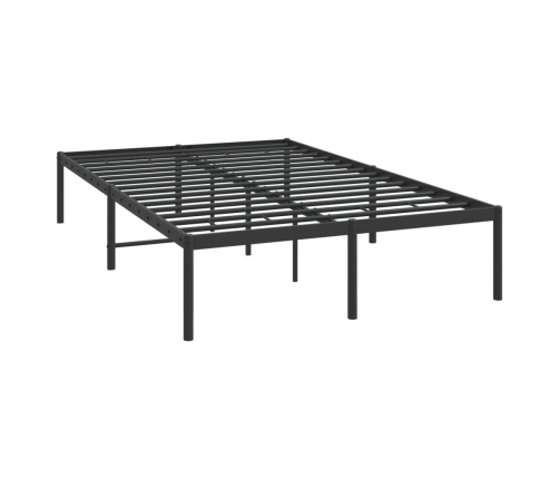 vidaXL Estructura de cama de metal negro 120x190 cm