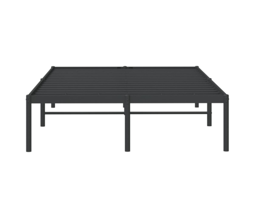 vidaXL Estructura de cama de metal negro 120x190 cm