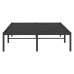 vidaXL Estructura de cama de metal negro 120x190 cm