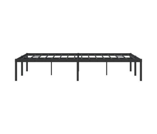 vidaXL Estructura de cama de metal negro 120x190 cm