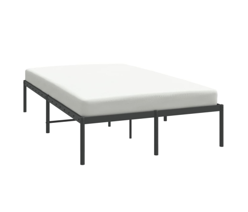 Estructura de cama sin colchón metal negro 120x200 cm