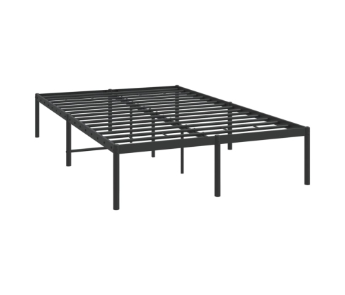 Estructura de cama sin colchón metal negro 120x200 cm