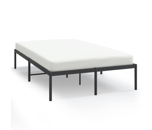 Estructura de cama de metal negro 135x190 cm