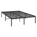 Estructura de cama de metal negro 135x190 cm