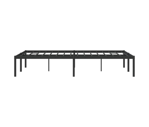 Estructura de cama de metal negro 135x190 cm