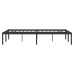 Estructura de cama de metal negro 135x190 cm