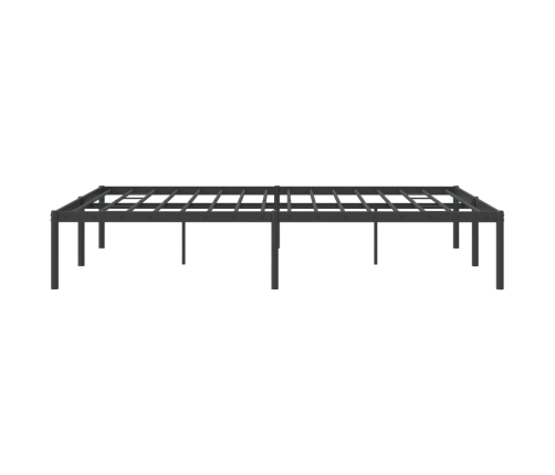 Estructura de cama sin colchón metal negro 140x190 cm