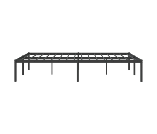 Estructura de cama sin colchón metal negro 140x200 cm