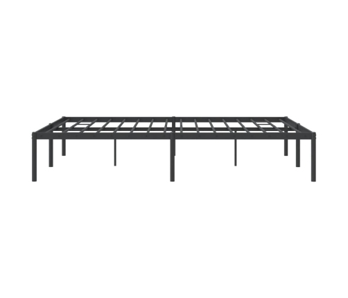 Estructura de cama sin colchón metal negro 150x200 cm