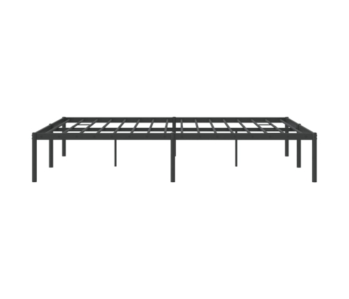 Estructura de cama sin colchón metal negro 160x200 cm