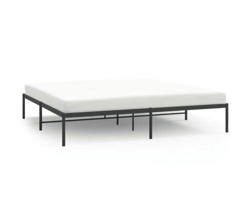 Estructura de cama de metal negro 180x200 cm