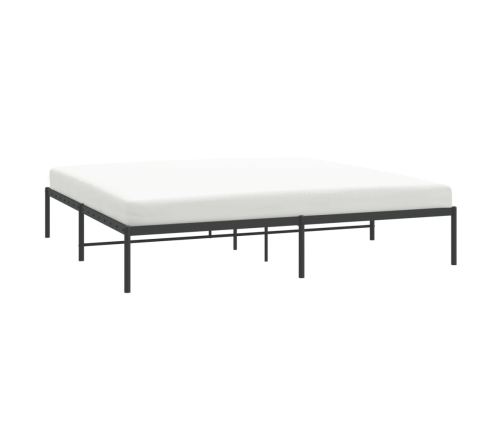 Estructura de cama de metal negro 180x200 cm