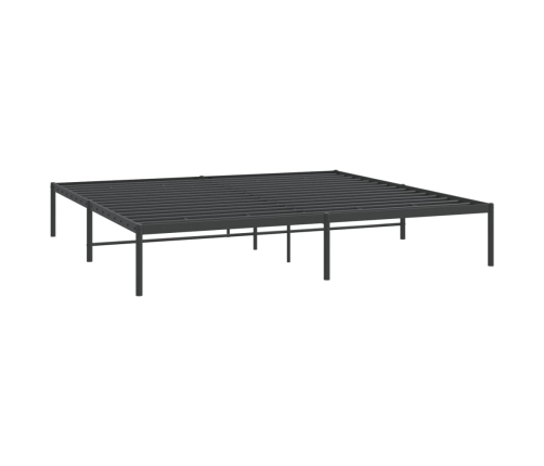 Estructura de cama de metal negro 180x200 cm