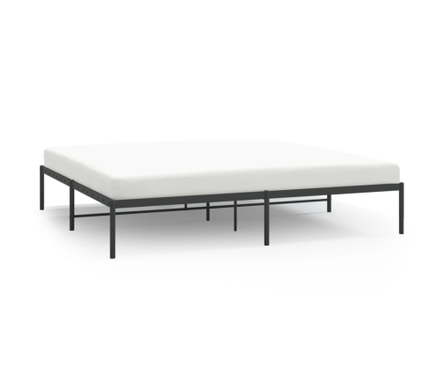 Estructura de cama de metal negro 183x213 cm