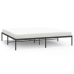 Estructura de cama de metal negro 183x213 cm