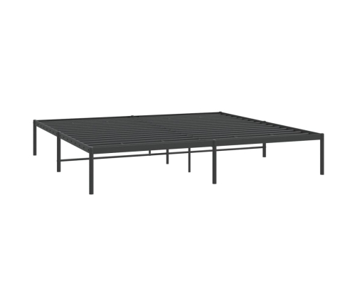 Estructura de cama de metal negro 183x213 cm