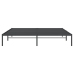 Estructura de cama de metal negro 183x213 cm