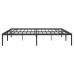 Estructura de cama de metal negro 183x213 cm