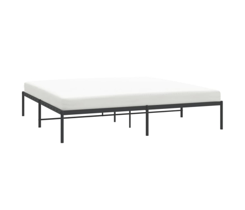 Estructura de cama sin colchón metal negro 193x203 cm