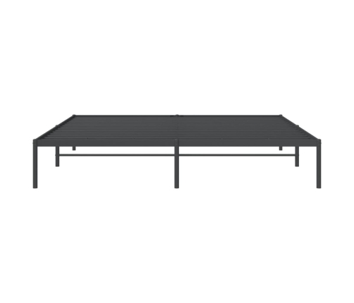 Estructura de cama sin colchón metal negro 193x203 cm