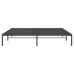 Estructura de cama sin colchón metal negro 193x203 cm