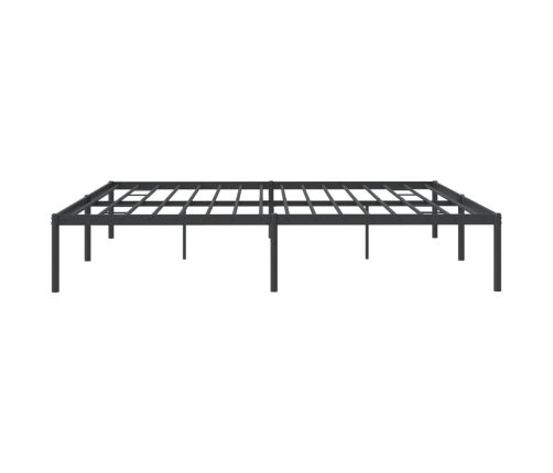 Estructura de cama sin colchón metal negro 193x203 cm