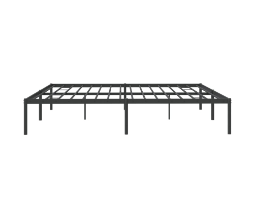 Estructura de cama sin colchón metal negro 200x200 cm