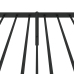 Estructura cama sin colchón con cabecero metal negro 107x203 cm