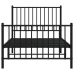 Estructura cama sin colchón con estribo metal negro 90x190 cm