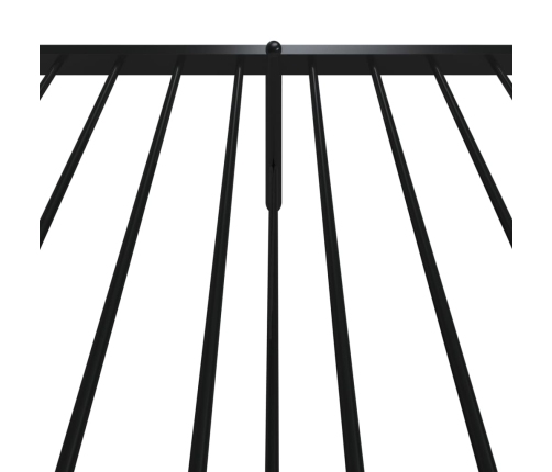 Estructura cama sin colchón con estribo metal negro 90x190 cm