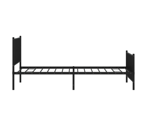 Estructura cama sin colchón con estribo metal negro 107x203 cm