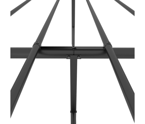 Estructura cama sin colchón con estribo metal negro 140x200 cm