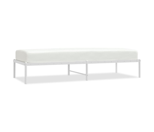 Estructura de cama sin colchón metal blanco 75x190 cm