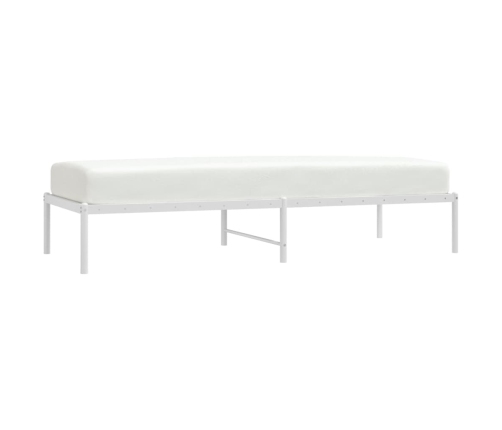 Estructura de cama sin colchón metal blanco 75x190 cm