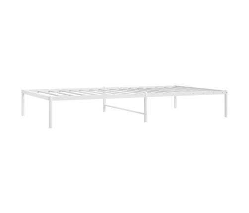 Estructura de cama sin colchón metal blanco 75x190 cm