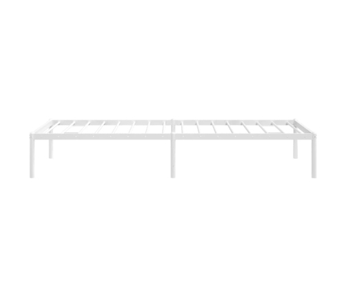 Estructura de cama sin colchón metal blanco 75x190 cm