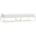 vidaXL Estructura de cama de metal blanco 80x200 cm