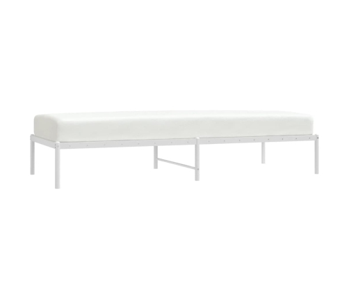 vidaXL Estructura de cama de metal blanco 80x200 cm