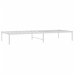 vidaXL Estructura de cama de metal blanco 80x200 cm