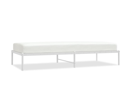 Estructura de cama sin colchón metal blanco 90x200 cm