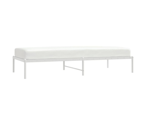 Estructura de cama sin colchón metal blanco 90x200 cm